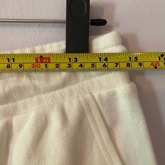 NWT Pistola Women's size Small White Terrycloth Baggy Sweatshorts Loungewear - Picture 7 of 10